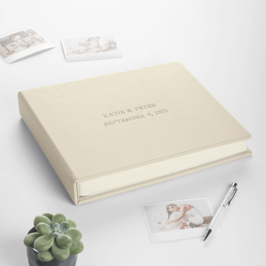 Picture of Eco Leather Wedding Guest Book 