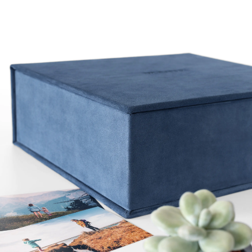 Picture of Suede Keepsake Box 