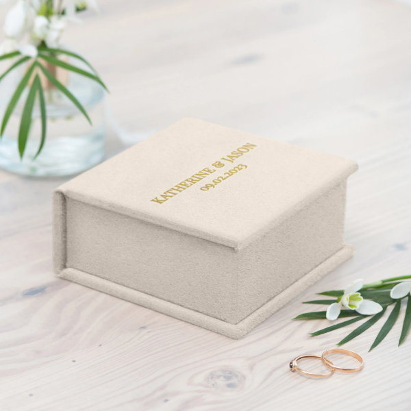 Noble Luxurious Suede Ring Jewelry Box with Matching India | Ubuy