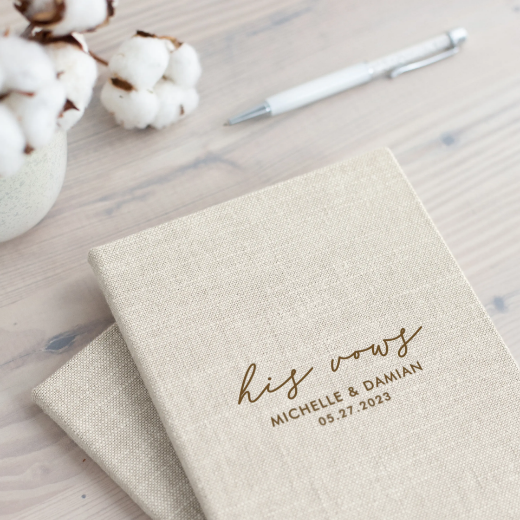 Picture of Linen Vow Book
