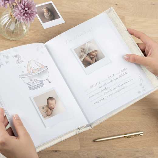 Picture of Linen Baby Photo Book, Limited Bunny Edition #B15UV
