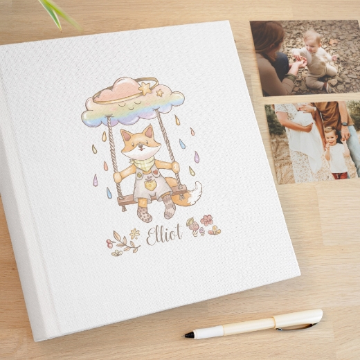 Picture of Linen Baby Traditional Photo Album #B14UV 